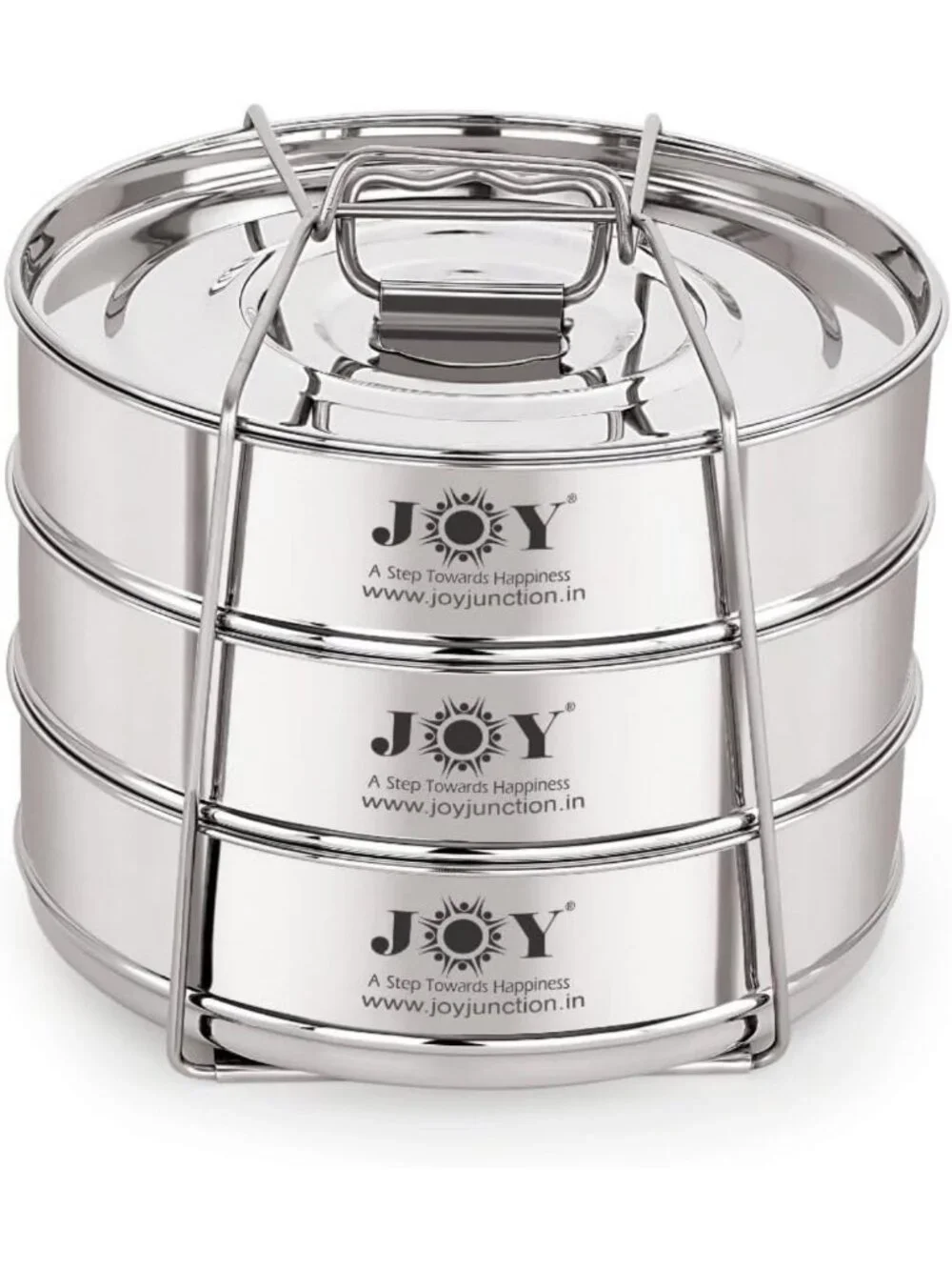 Stackable Stainless Steel Insert Pans - 3 Tier Pressure Cooker Accessories for